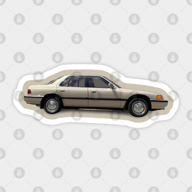 1990 Acura Legend L Bahama Gold Metallic Sticker 128 Sticker by Stickers Cars